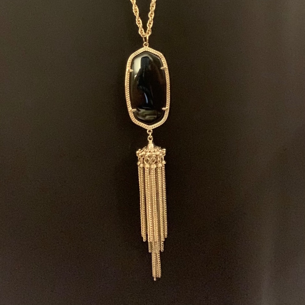 Kendra Scott pendant necklace - black